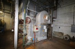 Wickes Horizontal Boiler, S/N 61680, Natural Gas, (1951) (Boiler #2)