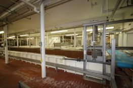 BULK BID LOT #321 TO LOT #334 - BULK CHEESE BRINE SYSTEM INCLUDES (1) TROUGH LOADING - LIFTING