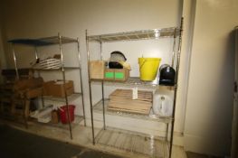 Metro 4-Tier Wire Shelves, (1) Located in Break Room
