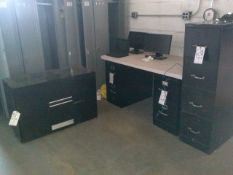 Lot with (4) File Cabinets - (1) 4-Drawer, (2) 2-Drawer and (1) 2-Drawer Lateral