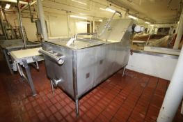 All S/S Conveyorized Cheese Brining and Chilling Tank with Recirculating Header on End, 30