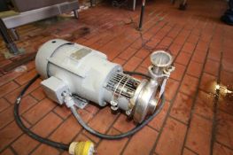 Tri-Clover 10 hp Centrifugal Pump with 2-1/2