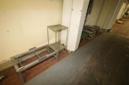 Aprox. 20 Pcs. - Assorted S/S Dunnage Racks Along Wall in Hallway and Along Wall in Receiving Bay