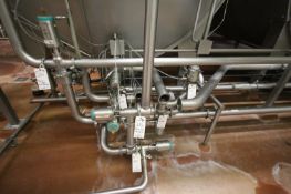 Tri-Clover S/S Air Valve Cluster for Vat #1 - Item #216 including: (1) 2-1/2