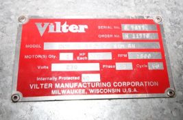 Vilter 2-Fan Ammonia Evaporator/Blower, Model CCH-26-44-5-RA-STM-RH (Located in Aging Cooler)