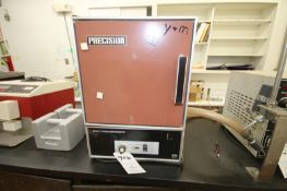 Precision Scientific Gravity Convection Oven, Model 2, S/N 22AL/Z, 0 to 70 Degree C Range,
