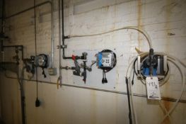 Chemical Make-Up System including Ecolab Chemical Feed Pump, (2) pH Controls and (3) Containments (