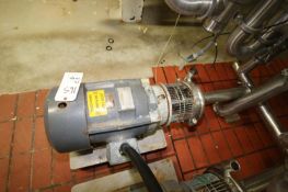 Tri-Clover 20 hp Centrifugal Pump, Model C218 with 3