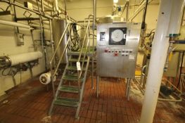 ESE 4-Tank Skid Mounted S/S CIP System, with Aprox. 300 Gal. Tanks 61â€ H x 38â€ W, On 2-Skids,