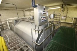 Tetra / Tebel â€“MKT 50,000 lb. OST Horizontal Enclosed Jacketed S/S Cheese Vat, Model 1973, S/N