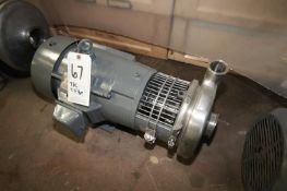 Tri-Clover 7-1/2 hp Centrifugal Pump with 3
