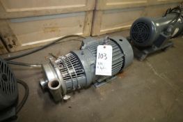 Tri-Clover 5 hp Centrifugal Pump with 2