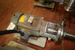 Tri-Clover 20 hp Centrifugal Pump, Model C218 with 3