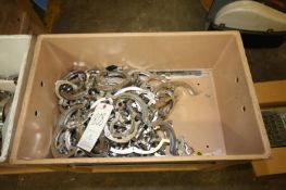 Assorted Tri-Clover 3-Part S/S Clamps in One Box - Mostly 2