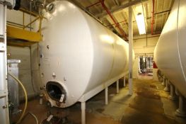 Heil 9,500 Gal. Horizontal Insulated S/S Tank, S/N 161951 with Vertical Agitator, Sprayballs and