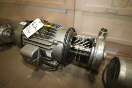 Tri-Clover 20 hp Centrifugal Pump with 3
