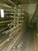 Aprox. (50) Pcs. of Steel Pipe - Most Unused with Rack