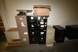 Assorted Office Furniture including: Corner Style Computer Desk, (6) File Cabinets including (3) 4-