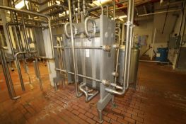 Alfa Laval S/S Plate Press, Model H7-RC, S/N 30100-70090, with 3-Dividers, (120) Plates and