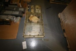 3-Sections Clear Front Electrical Control Panels with Multiple Switches and Leroy Somer VFD