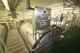 Tetra / Tebel â€“MKT 50,000 lb. OST Horizontal Enclosed Jacketed S/S Cheese Vat, Model 1973, S/N