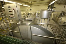 Tetra / Tebel â€“MKT 50,000 lb. OST Horizontal Enclosed Jacketed S/S Cheese Vat, Model 1973, S/N