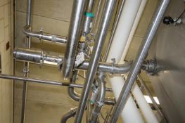 Tri-Clover Milk Fill and CIP Air Valve Cluster for Vat #5 - Lot #218 including: (1) 2