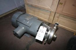 Tri-Clover 10 hp Centrifugal Pump with 2-1/2