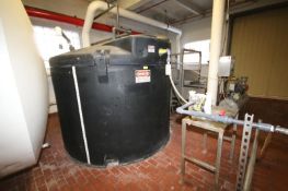 Poly Processing 1,500 Gal. Vertical Poly Chemical Tank with Containment and Diaphragm Pump including
