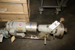 Fristam 3 hp S/S Centrifugal Pump, Model FPH722961310 with 3500 RPM Motor