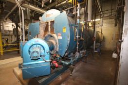 Superior “Seminole Series” Horizontal Boiler, Model S-X-1750, S/N 12651, Natural Gas, 150 psi, 480
