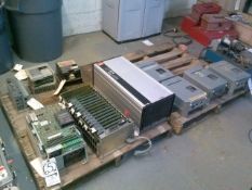 Lot of Allen Bradley and Danfoss VFD's and Parts on (2) Pallets