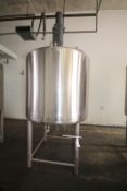 DCI 500 Gal. Dome Top, Dish Bottom Insulated S/S Processor, S/N 94F48265A with Type 304 S/S
