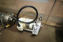 2011 WCB 1 hp Centrifugal Pump, Model 2065LV01934, S/N 100000260899 with 1-1/2