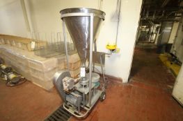 Tri-Clover Tri-Blender, Model F2116D, S/N J3514 includes S/S Funnel, Mounted APV Size 2 Positive