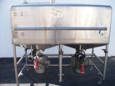 Norman 400 gallon Likwifier with Twin V Bottom & Twin 15 HP motors 230/460 Volt  2-1/2” Outlet