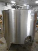 Tetra Tak 650 Gallon S/S Processing Tank, 2HP Motor, Right Angle Reduction, Top Agitation, 2.5