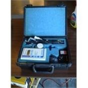 Optical Tachometer with 6 control buttons: Power (lock), Recall, Reset, Menu. can be used for: