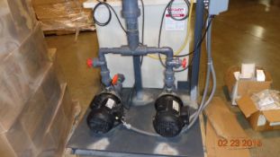 Ebara Fluid Handling System with two SS Pumps and Valving to run either or both from a common