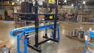 Powered Lid Closer with SpanTech Conveyor on Heavy-Duty Stand (LOCATED IN IOWA, RIGGING INCLUDED