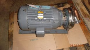 Superior Stainless Steel 20 hp Centrifugal Pump, with 3