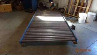 One section approximately 10 ft long 4ft wide heavy duty roller conveyor (LOCATED IN IOWA)***