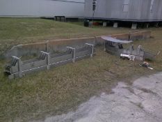 (2) Sections of S/S Product Conveyor with Lanes