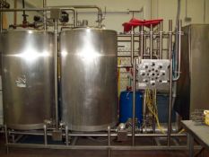 Koss 2-Tank CIP System, (2) 300 Gallon S/S Tanks