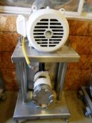 Tri-Clover PR-25 PD Pump, W/ Vertical S/S Stand, 3 HP, Belt Drives, 1740 RPM, 230/460 Volt Motor,