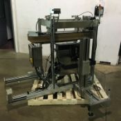 Labeler:  Label Print-Apply with Sato Model M-8485Se  Printer: Two belts carried 2