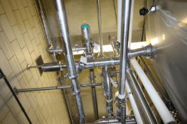 Tri-Clover Milk Fill and CIP Air Valve Cluster for Vat #1 - Lot #216 including: (2) 2