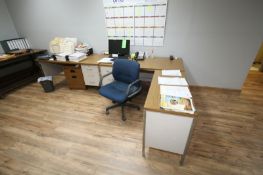 Contents of 2nd Floor Office Area including: (1) Computer Desk,