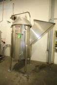 FMC 300 Gal. Jacketed S/S Concentrate Chopper Tank with 5 hp Agitator and S/S Legs (Overall Height