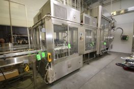 Capmatic 28-Station S/S Rotary Bottle Rinser, Model RA/28, S/N 1707, Fully Enclosed with Hepa Air